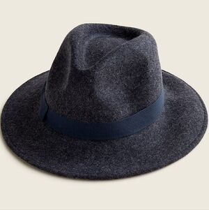 J. Crew Navy Fedora Hat